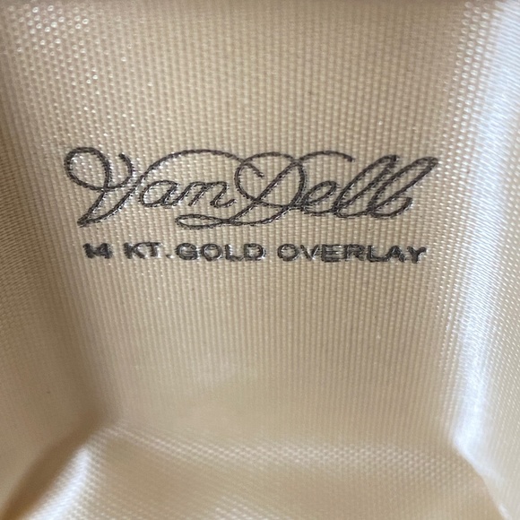 Van Dell I Blue Zircon 14KT Gold Overlay Necklace - Picture 3 of 16